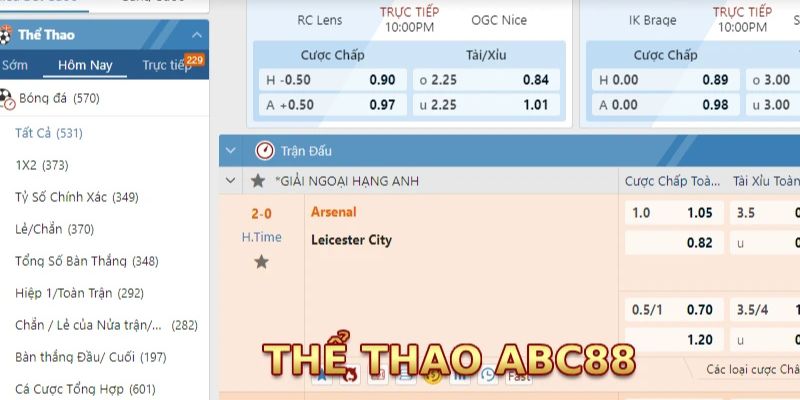 Thể thao ABC88 cung cấp cho hội viên trải nghiệm chân thực